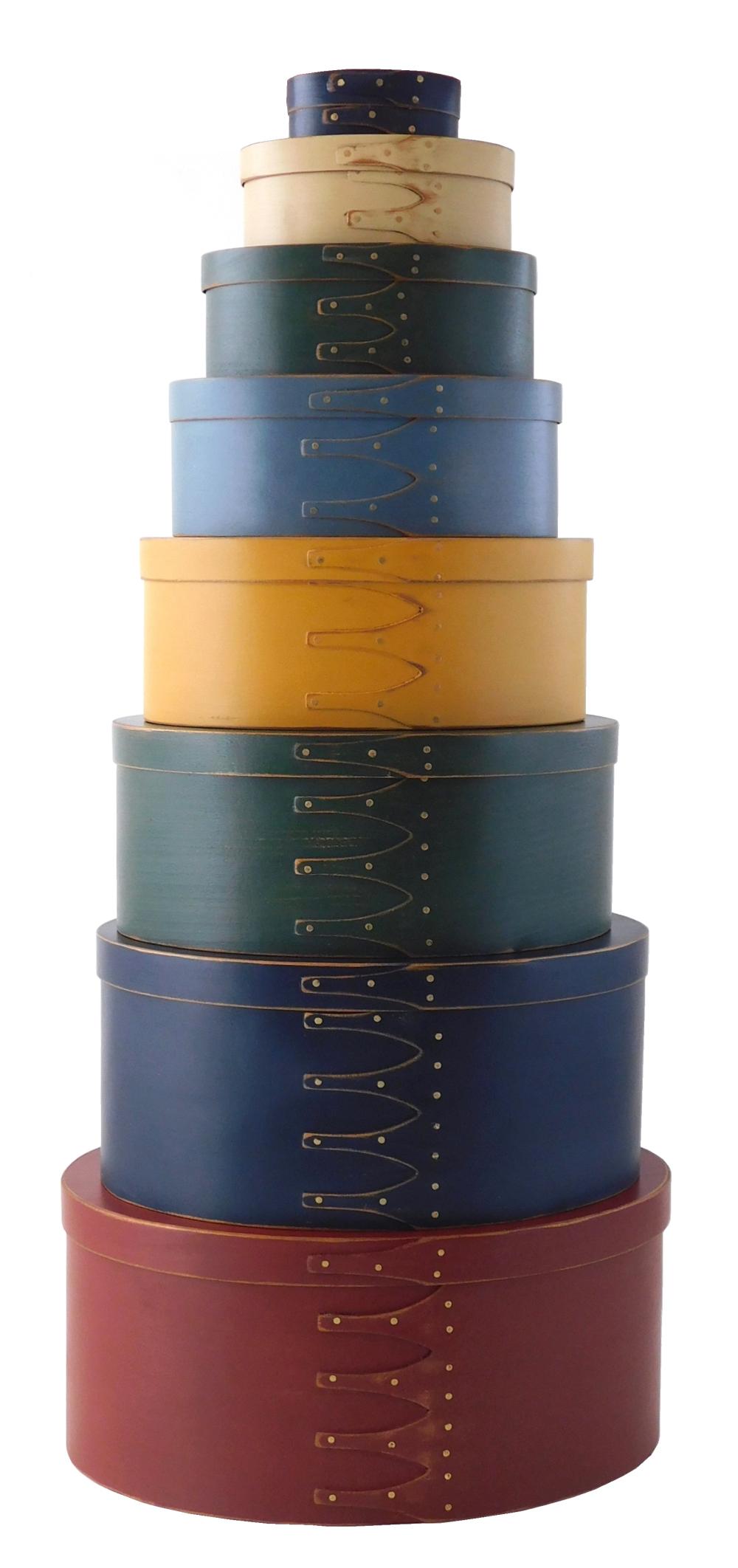 EIGHT CONTEMPORARY PAINTED