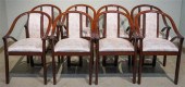EIGHT CONTEMPORARY UPHOLSTERED