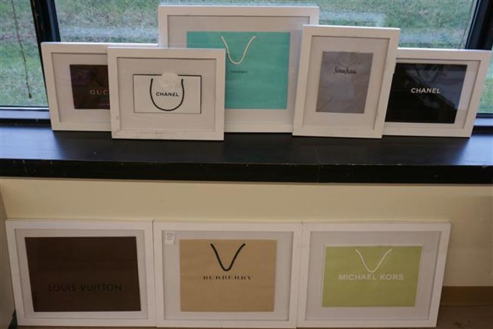 EIGHT DESIGNER GIFT BAGS,