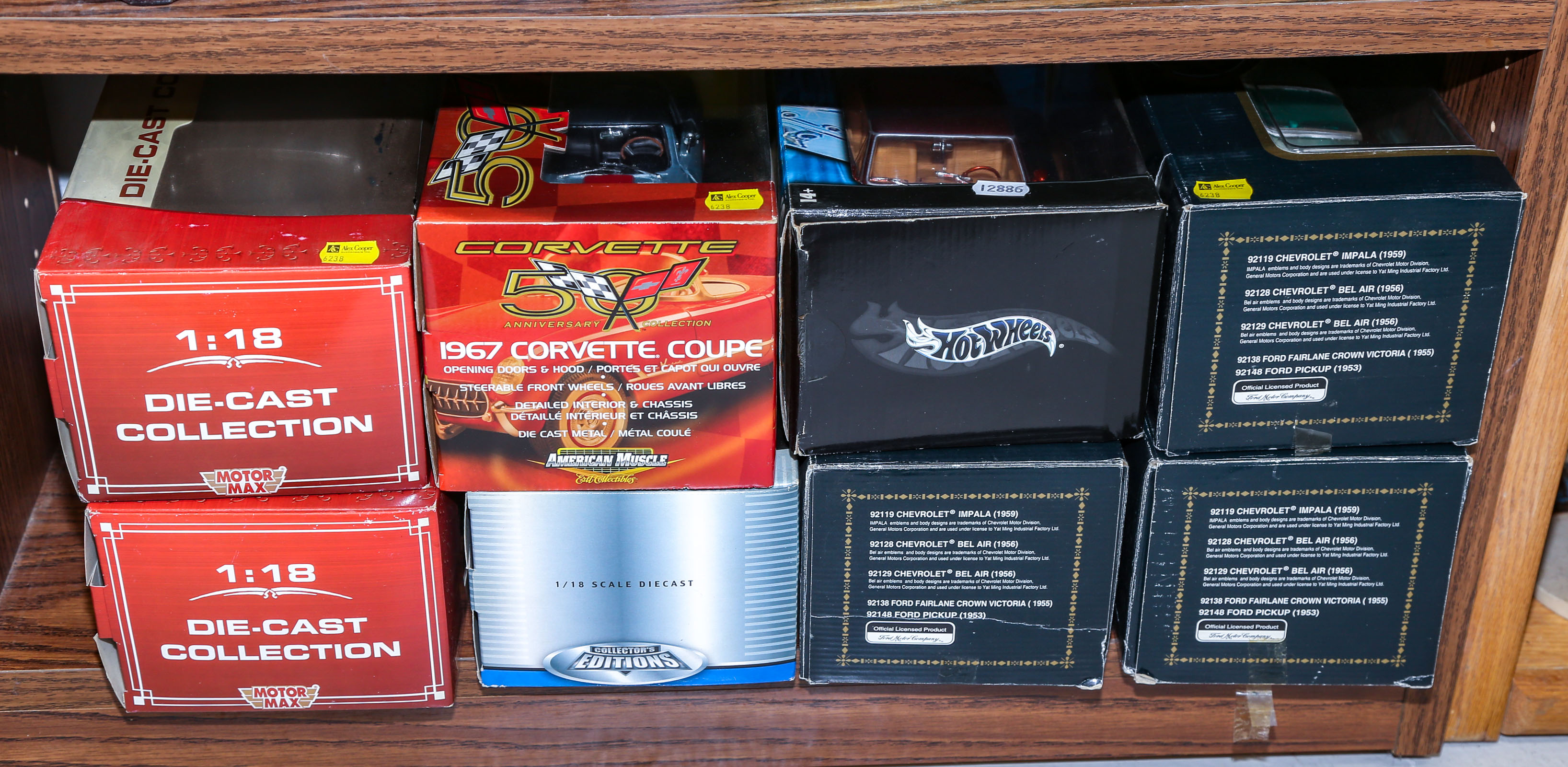 EIGHT DIE-CAST CLASSIC CARS