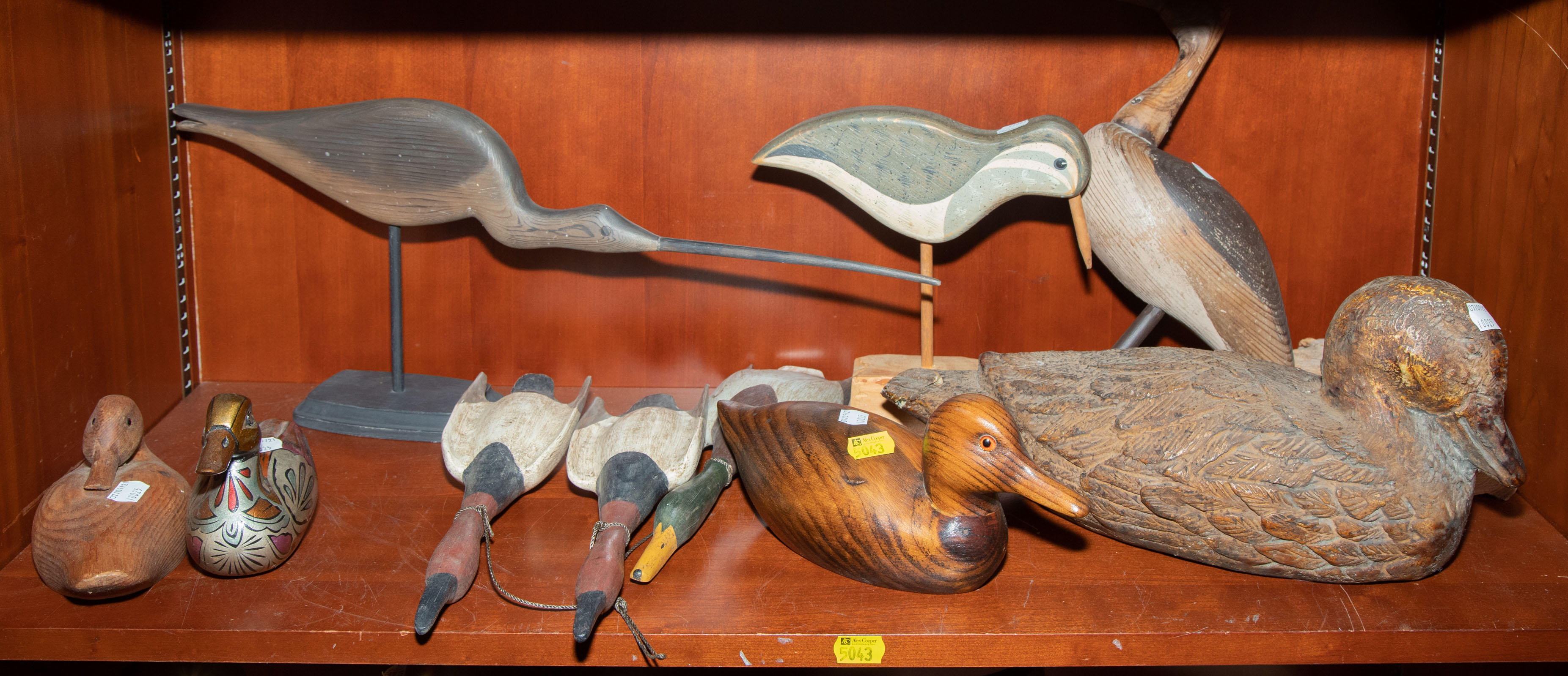 EIGHT DUCK & BIRDS SCULPTURES