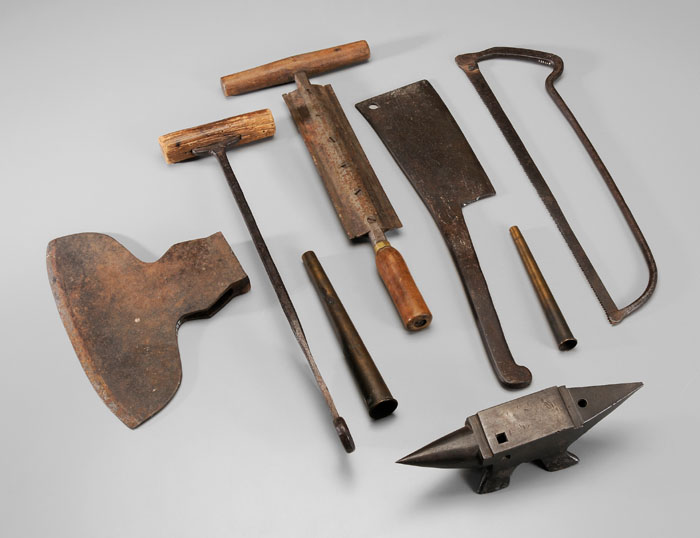 Eight Early Tools 19th century or