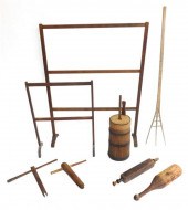 EIGHT EARLY WOODEN TOOLS, AMER
