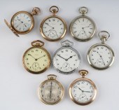 EIGHT ELGIN POCKET WATCHES1: D