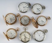 EIGHT ELGIN POCKET WATCHES1: r