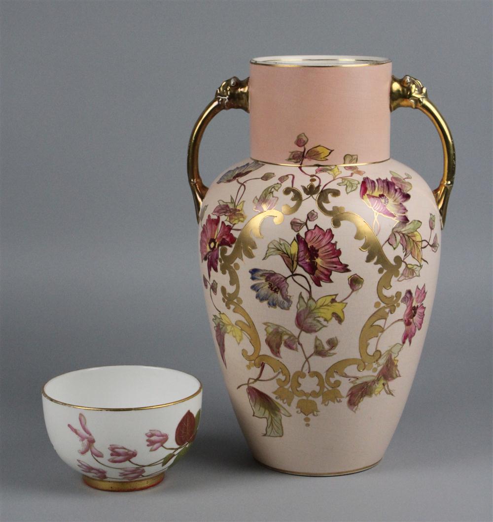 EIGHT ENGLISH GILT AND WHITE COFFEE