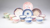 EIGHT ENGLISH SPATTERWARE CUPS