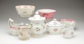 EIGHT ENGLISH TEA SET PIECES.