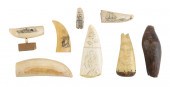 * EIGHT ENGRAVED ITEMS AND TWO