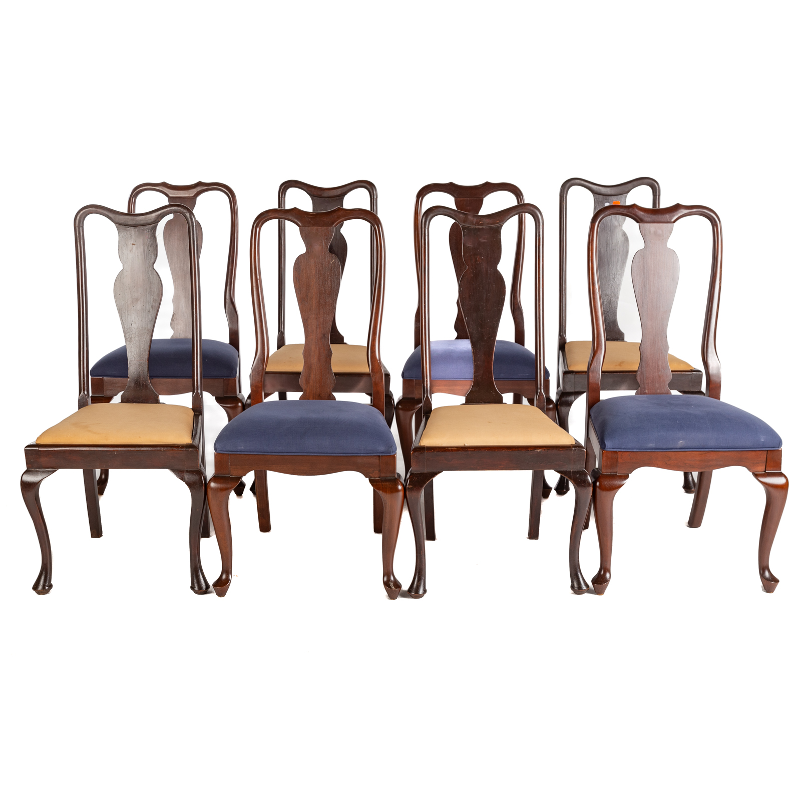 EIGHT ETHAN ALLEN QUEEN ANNE