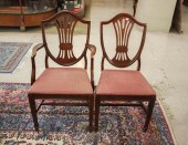 EIGHT FEDERAL STYLE MAHOGANY D