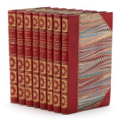 EIGHT FINELY BOUND VOLUMES OF