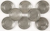 EIGHT FLEMISH PEWTER PLATES, 1