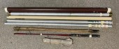 Eight fly fishing rods, includ