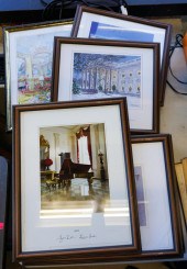EIGHT FRAMED WHITE HOUSE HOLID