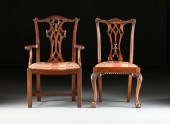 EIGHT GEORGE III CHIPPENDALE S