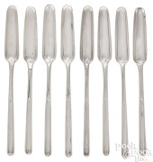 EIGHT GEORGIAN SILVER MARROW S