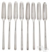 EIGHT GEORGIAN SILVER MARROW S