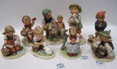 EIGHT GERMAN HUMMEL PORCELAIN