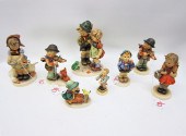 EIGHT GERMAN HUMMEL PORCELAIN