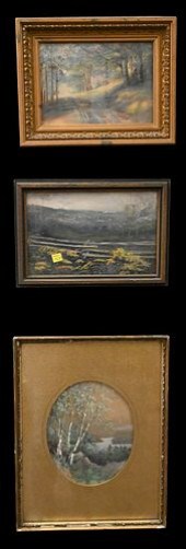 EIGHT H. BUCKLAND FRAMED LANDS