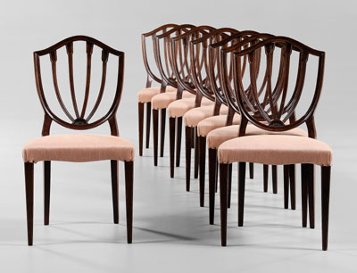 Eight Hepplewhite Style Dining