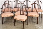 EIGHT HEPPLEWHITE STYLE DINING