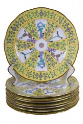 EIGHT HEREND PORCELAIN PLATESC