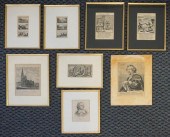EIGHT HISTORICAL ENGRAVINGS (O