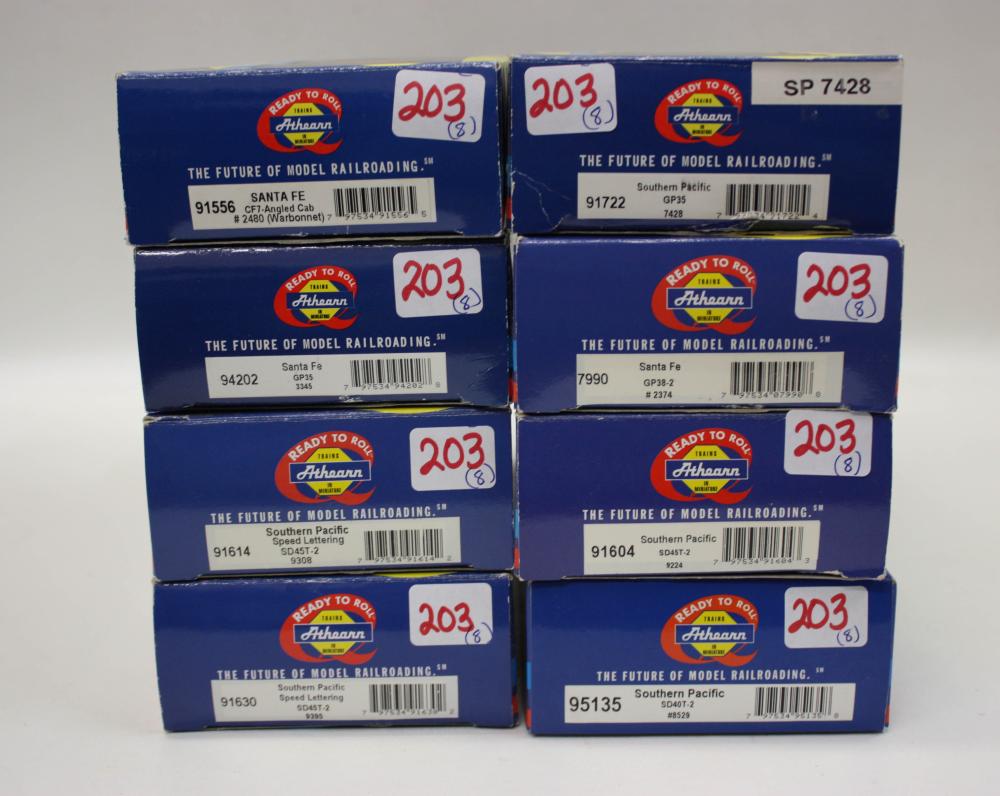 EIGHT HO GAUGE TRAIN ENGINES BY