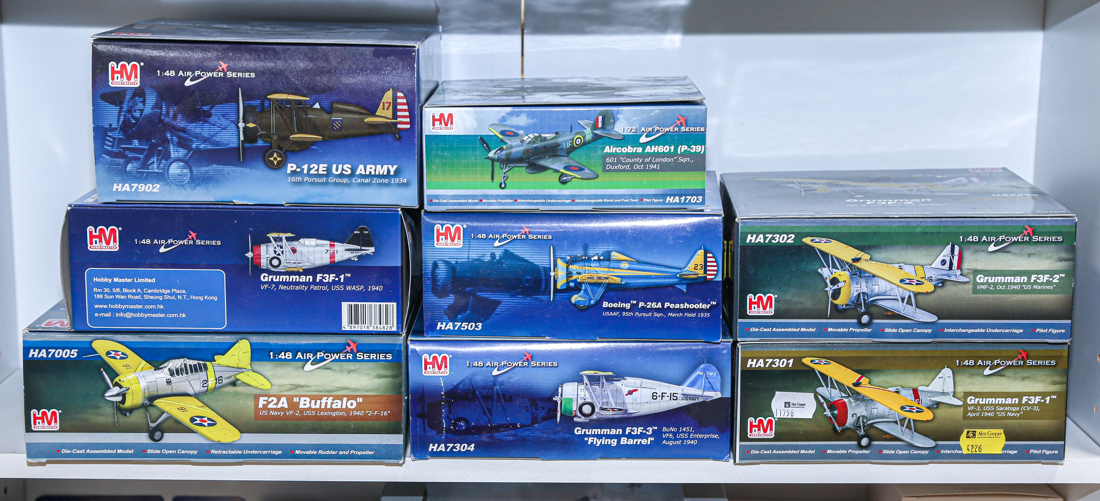 EIGHT HOBBYMASTER DIE-CAST MILITARY