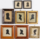 EIGHT HOLLOW-CUT SILHOUETTES,