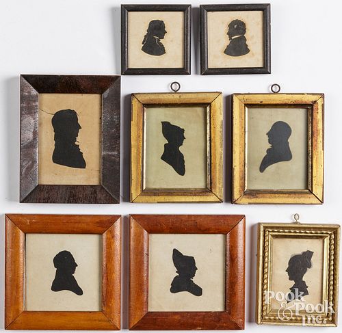 EIGHT HOLLOW-CUT SILHOUETTES,