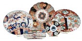 EIGHT IMARI PORCELAIN PLATTERS
