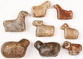 EIGHT INCAN CARVED STONE ANIMA