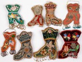 EIGHT IROQUOIS INDIAN BEADED S
