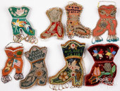 EIGHT IROQUOIS INDIAN BEADED S