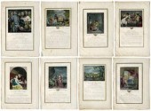 Eight Jacques Couche engraving