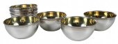 EIGHT JAPANESE GILT SILVER BOW