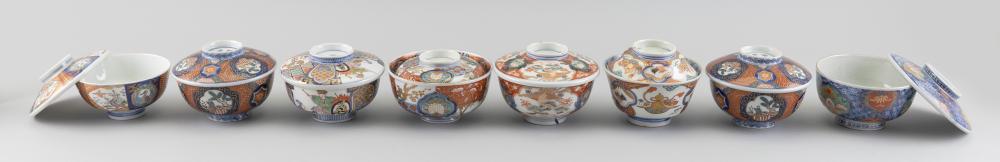 EIGHT JAPANESE IMARI PORCELAIN