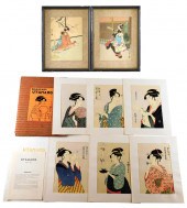 EIGHT JAPANESE WOODBLOCK PRINT