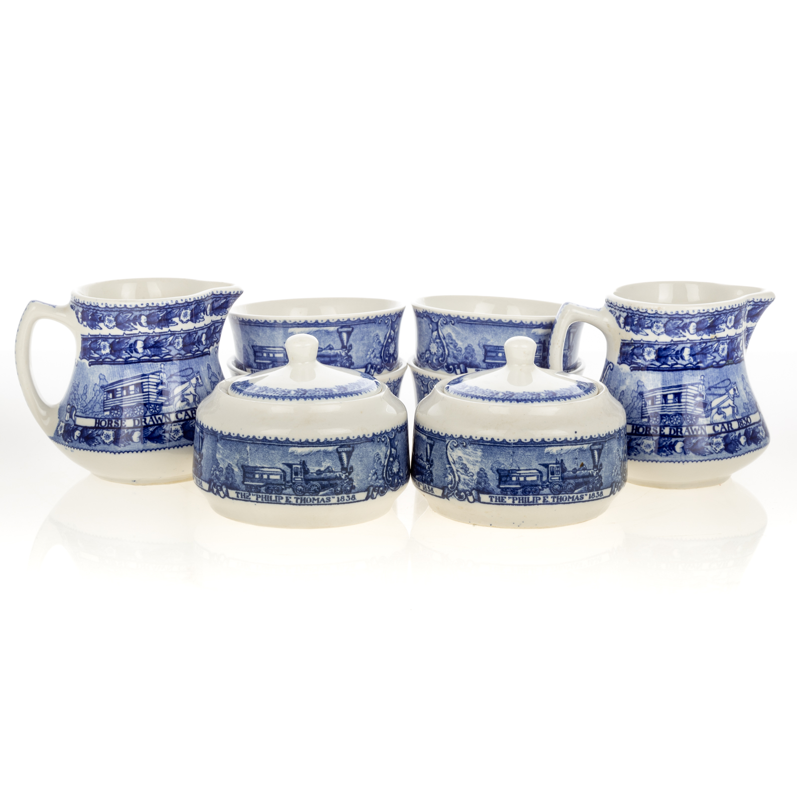 EIGHT LAMBERTON B & O CHINA
