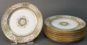 EIGHT LIMOGES CHATEAU DE TRIAN