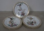 EIGHT LIMOGES ORNITHOLOGICAL A
