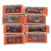 EIGHT LIONEL FREIGHT CARS Incl