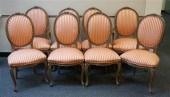 EIGHT LOUIS XV STYLE DECORATED