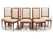EIGHT LOUIS XVI-STYLE DINING C