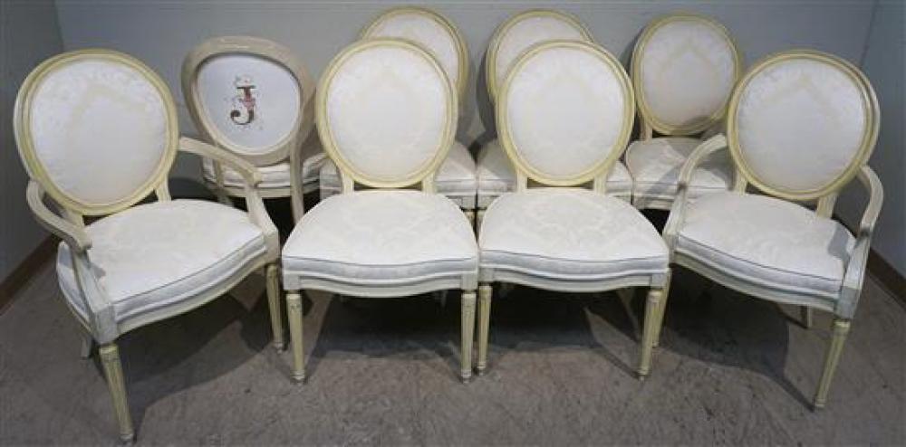 EIGHT LOUIS XVI STYLE ENAMEL