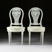 EIGHT LOUIS XVI STYLE PAINTED