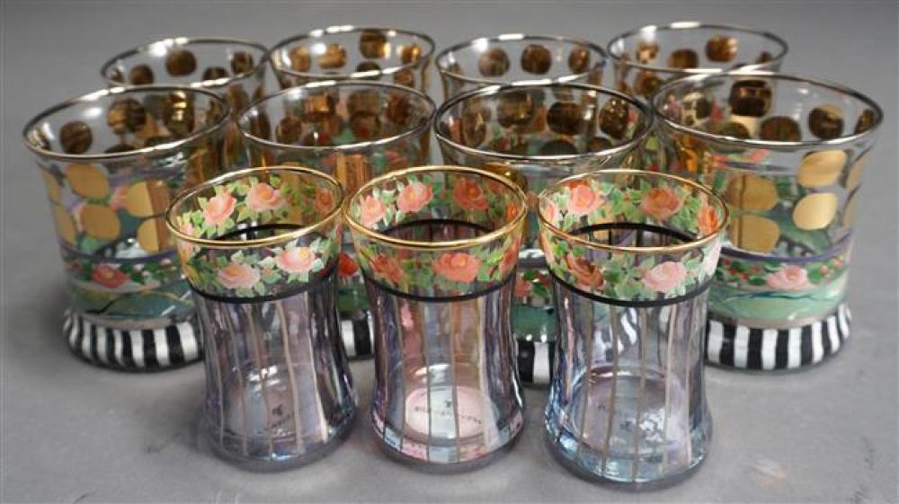 EIGHT MACKENZIE-CHILDS GLASS